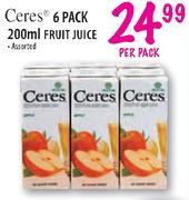 Ceres Fruit Juice-6 x 200ml Per Pack