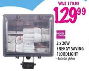 Simple Choice 2x20W Energy Saving Floodlight