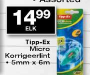 Tipp-Ex Micro Korrigeerlint-5mm x 6m elk