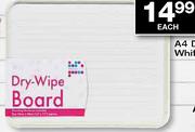 A4 Dry-Wipe Whiteboard-each