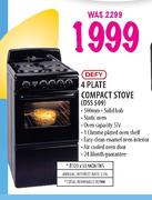 Defy 4 Plate Compact Stove (DSS509)