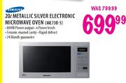Samsung Metallic Silver Electronic Microwave Oven-20 Ltr (ME73B-S)