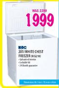 KIC White Chest Freezer-207 Ltr (KCG210)