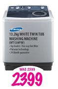 Samsung White Twin Tub Washing Machine-13.2kg (WT13J4PIW)