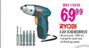 Ryobi Screwdriver-4.8V