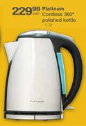 Platinum Cordless 360 Degree Polished Kettle-1.7l Each