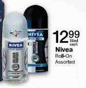 Nivea Roll-On-50ml Each