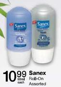 Sanex Roll-On-60ml Each