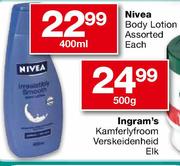 Nivea Body Lotion - 400ml Each