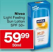 Nivea Light Feeling Sun Lotion SPF 50+ - 50ml