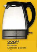 Platinum Koordlose Glasketel-1.7Ltr Elk