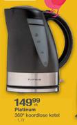 Platinum 360 Degree Koordlose Ketel-1.7Ltr