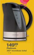 Platinum 360 Degree Koordlose Ketel-1.7Ltr