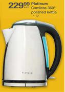 Platinum Cordless 360 Degree Polished Kettle-1.7l Each
