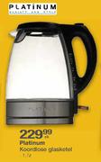Platinum Koordlose Glasketel-1.7l Elk