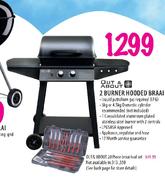 Out & About 2 Burner Hooded Braai