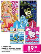 Character Beach Or Hooded Towels-Each