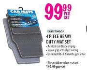 Stingray 4 Piece Heavy Duty Mat Set-per set