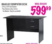 Bradley Computer Desk-H73.5 x W120 x D60cm