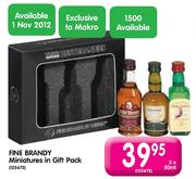 Fine Brandy Miniatures In Gift Pack