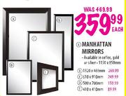 Manhattan Mirrors-1320x466mm Each 