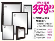 Manhattan Mirrors-1150x850mm Each