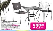 Terrase Leisure Roma Wrought Iron Stacking Chair