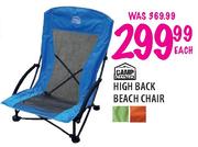 Camp Master High back Beach Chair-Each
