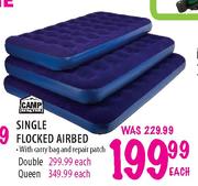 Camp Master Double Flocked Airbed-Each