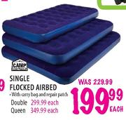 Camp Master Queen Flocked Airbed-Each