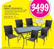 Out & About Kendari 7 Piece Wicker Set