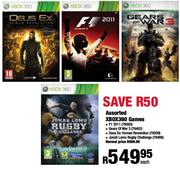 Assorted XBox360 Games-Each
