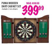 Puma Wooden Dart Cabinet Set