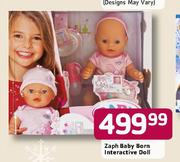 Zaph Baby Born Interactive Doll