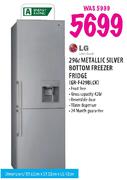 LG Metallic Silver Bottom Freezer Fridge (GR-F429BLCK) - 296 Ltr