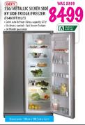 Defy Metallic Silver Side By Side Fridge/Freezer (F640 DFF392/3) - 556 Ltr