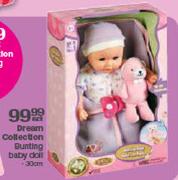 Dream Collection Bunting Baby Doll-30cm Each