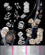 White/Black & Rose Gold Watch-Each