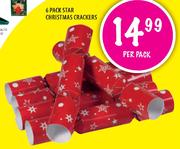 6 Pack Star Christmas Crackers-Per Pack