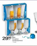Bira Bierglase Verskeidenheid-3 Pack Per Pack