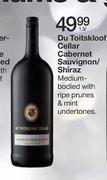 Du Toitskloof Cellar Cabernet Sauvignon/Shiraz-1.5Ltr