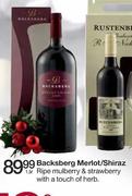 Backsberg Merlot/Shiraz-1.5Ltr