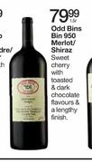 Odd Bins Bin 950 Merlot/Shiraz-1.5Ltr