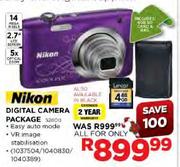 Nikon Digital Camera Package (S2600)