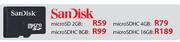 Sandisk MicroSDHC-8GB