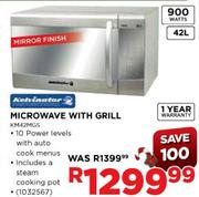 Kelvinator Mirror Finish Microwave With Grill-42Ltr