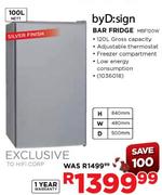 By D:Sign Bar Fridge-100Ltr