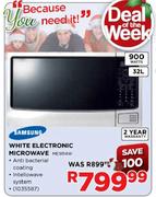 Samsung White Electronic Microwave-32Ltr