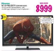 Hisense 50" 3D FHD LED TV(LEDN50K316X3D)
