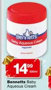  Bennetts Baby Aqueous Cream-500ml 